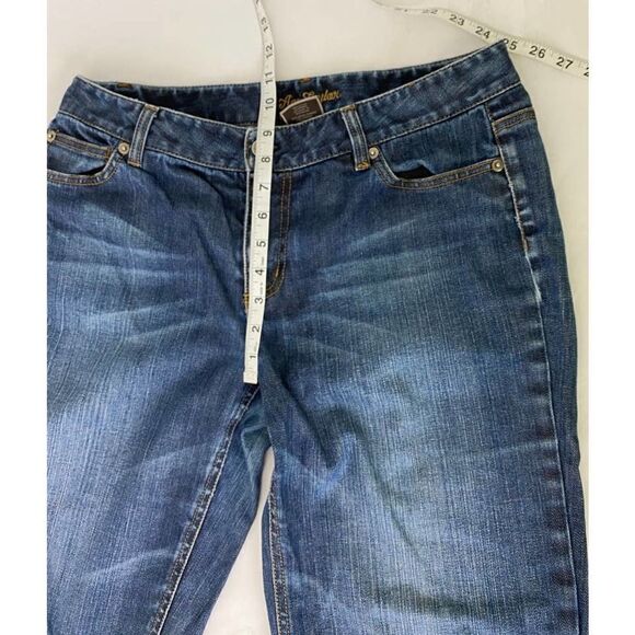 Ann Taylor Jeans Modern Fit Lindsay Waist Blue Capri - Size 10 (32 inches) - Picture 5 of 8